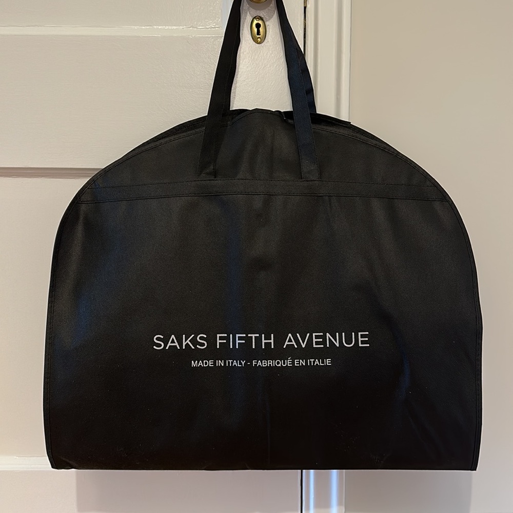 SFA Garment bag cloth 43”x23.5” black carry strap handles Fold Pack suit dress